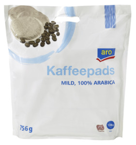 aro Kaffeepads Mild 108 Portionen (756 g)