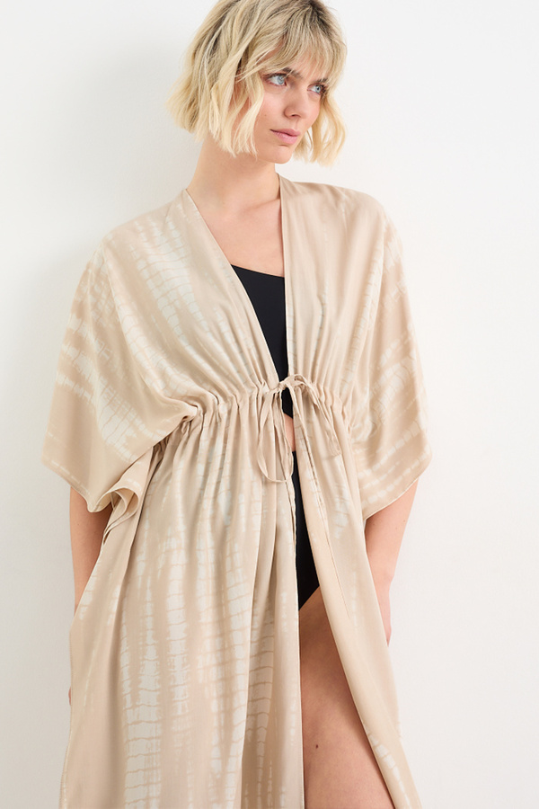 Bild 1 von C&A Kimono-gemustert, Beige, Größe: 1 size