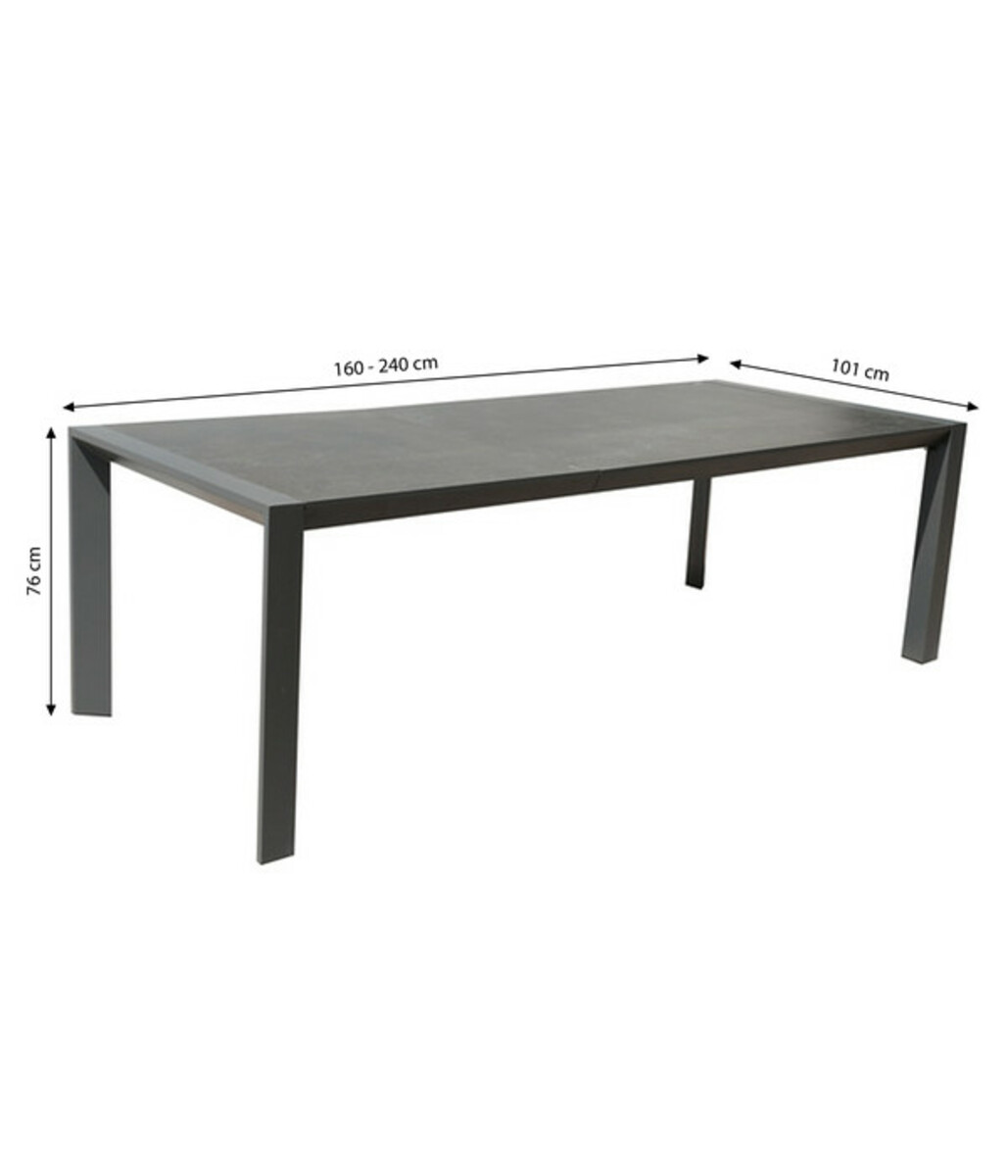 Bild 4 von Dehner Ausziehtisch Cleveland, ca. B160-240/H76/T101 cm