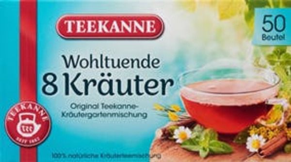 Bild 1 von Teekanne Kräutertee 8 Kräuter 50 Teebeutel (100 g)