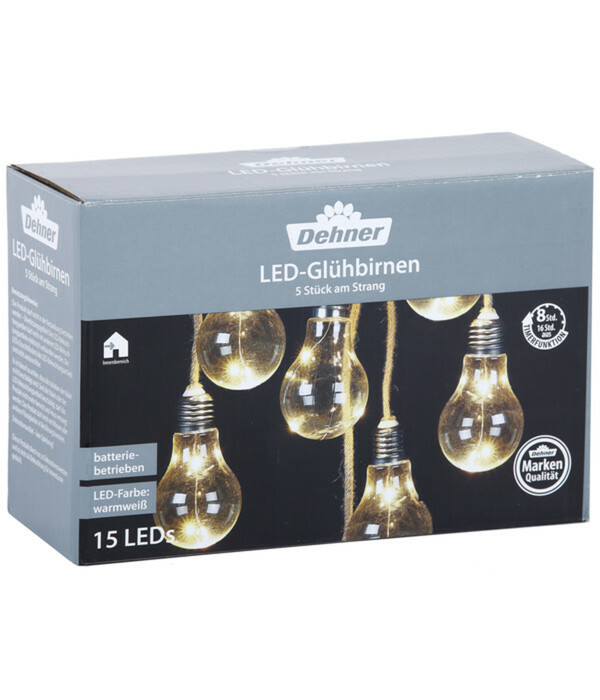 Bild 1 von Dehner LED-Retrolichterkette, warmweiß