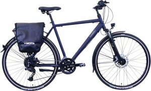 HAWK Bikes Trekkingrad »HAWK Trekking Gent Deluxe Plus Ocean Blue«, 27 Gang Shimano Alivio Schaltwerk