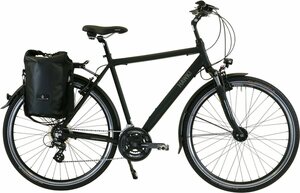 HAWK Bikes Trekkingrad »HAWK Trekking Gent Premium Plus Black«, 24 Gang Shimano Altus Schaltwerk