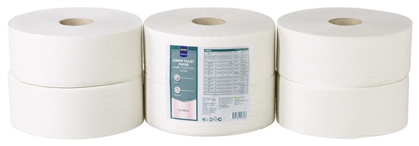 Bild 1 von METRO Professional Jumbo Toilettenpapier Weiß 2-lagig 320 m - 6 Stück