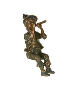 Rottenecker Bronzefigur Flötenspieler
