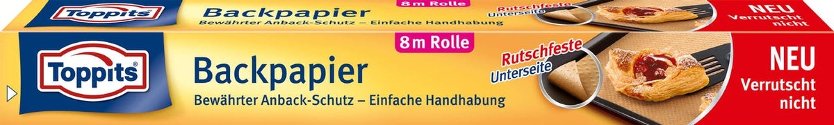 Bild 1 von Toppits Backpapier,  8 m x 38 cm, braun
