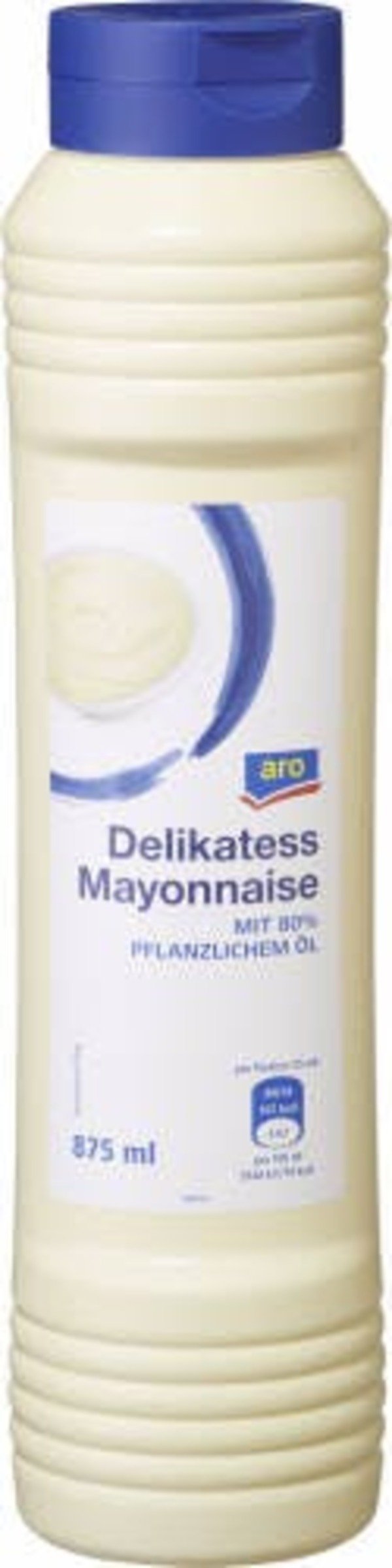 Bild 1 von aro Delikatess Mayonnaise Mit 80 % Pflanzlichem Öl (875 g)