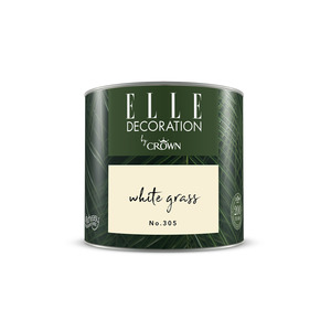 ELLE Decoration by Crown Premium Wandfarbe 'White Grass No. 305' 125 ml
