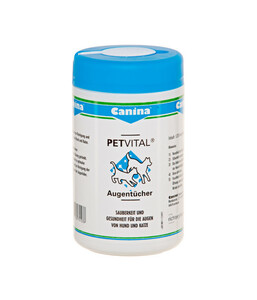 Canina® Petvital Augentücher für Hunde und Katzen, 120 Stück