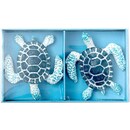 Bild 2 von Schildkröte Polyresin blau 5,7x4,7cm 2 Stück
