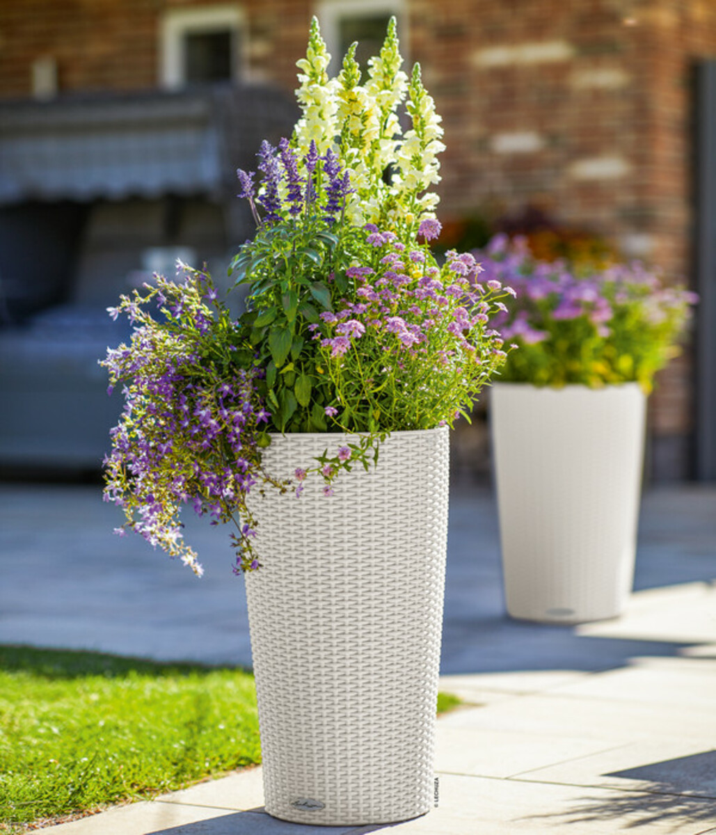 Bild 2 von LECHUZA® Kunststoff-Säule Cilindro Cottage inkl. Pflanzeinsatz, konisch