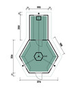 Bild 3 von Wolff Finnhaus Gartenhaus Grillkota 9 de luxe B, inkl. Saunaanbau, ca. B426/H364/T624 cm