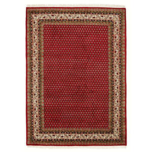 Esposa Orientteppich 70/140 cm creme, rot , Sakki Mir , Textil , Bordüre , 70x140 cm , für Fußbodenheizung geeignet, in verschiedenen Größen erhältlich , 007946085553