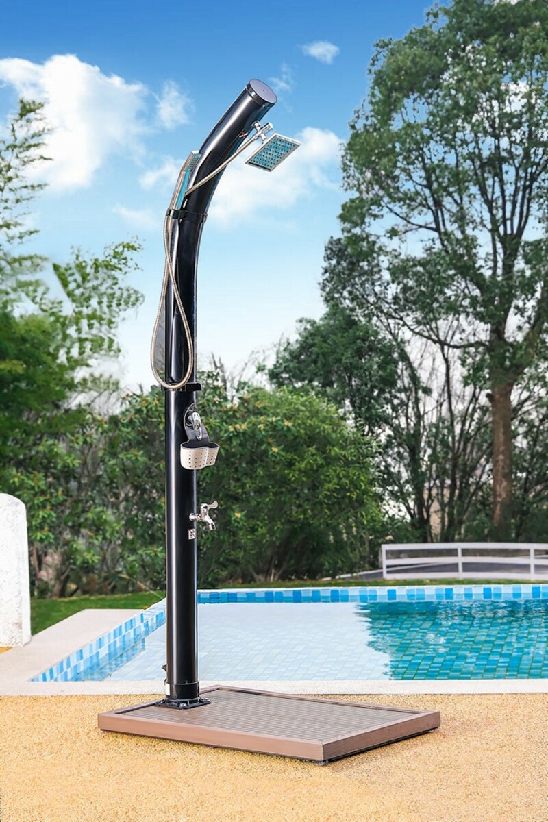 Bild 1 von HC Garten & Freizeit Solardusche gebogen, ca. 20 Liter inkl. Seifenschale