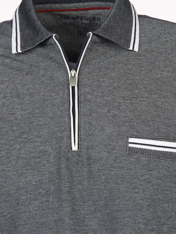 Bild 3 von Herren Poloshirt mit Reißverschluss
                 
                                                        Blau