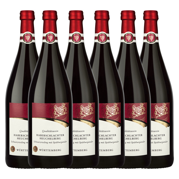 Bild 1 von Haberschlachter Heuchelberg Schwarzriesling mit Spätburgunder Qualitätswein lieblich 6er Karton