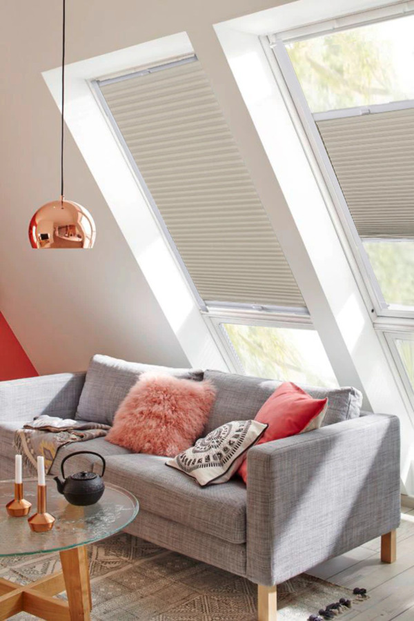 Bild 1 von sunlines Dachfensterplissee StartUp Style Honeycomb TL, Lichtschutz, verspannt, mit Führungsschienen