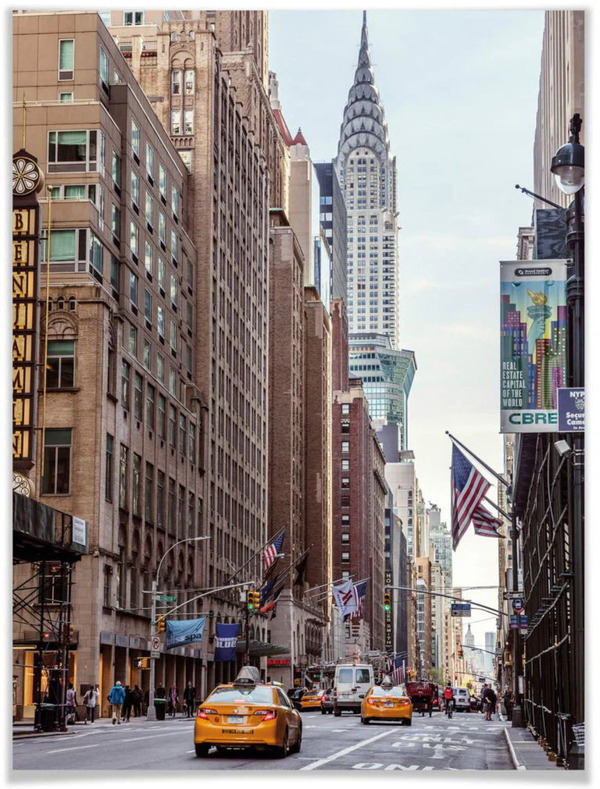 Bild 1 von Wall-Art Poster Chrysler Building New York, Gebäude, (1 St.), Poster, Wandbild, Bild, Wandposter
