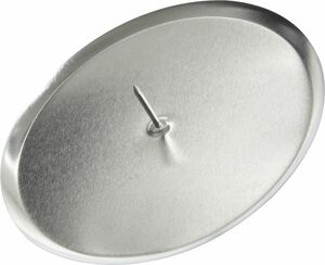 Kaemingk Metall-Adventskerzenhalter
, 
Ø 6 cm, silber