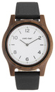 Bild 2 von Zeit-Bar Funk-Armbanduhr, Holz-Gehäuse, Leder-Uhrband