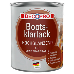 DecoPro Bootsklarlack farblos hochglänzend für innen und außen