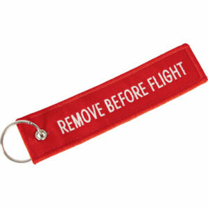Schlüsselanhänger "Remove Before Flight" Länge: ca. 13cm Louis