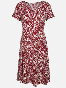 Damen Kleid mit Alloverprint
                 
                                                        Rot