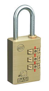 BASI - Vorhangschloss - VHS 622 - 25 mm - 3-stellige Zahlenkombination