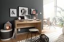 Bild 2 von WOHNLING Schreibtisch 120 cm Design Bürotisch Sonoma Eiche modern Jugendschreibtisch 3 Schubladen &