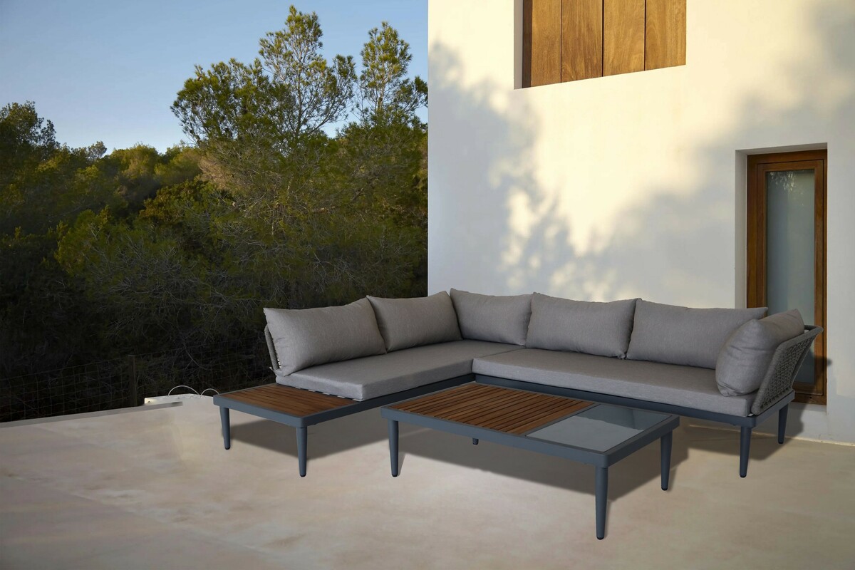 Bild 2 von HC Garten & Freizeit 11tlg. Ecklounge mit Tisch aus FSC-zertifiziertem Akazienholz