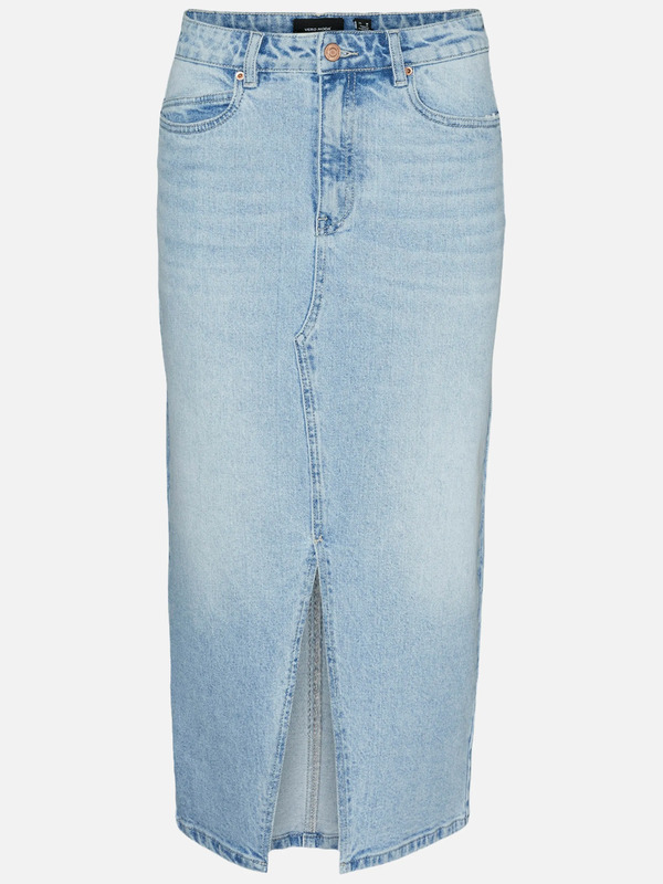 Bild 1 von Vero Moda VMVERI HR CALF DENIM Jeansrock
                 
                                                        Blau