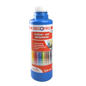 DecoPro Vollton und Abtönfarbe 500 ml ultramarin innen und außen
