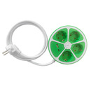Bild 1 von Powertec Electric Farbige 4-fach-Steckdose - Weiß/Grün