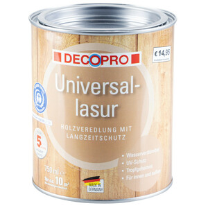 Deco Pro Universal-Lasur seidenglänzend in eiche für innen und außen