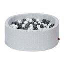 Bild 1 von Knorrtoys - Bällebad soft - "Geo cube grey" - 300 balls grey/creme