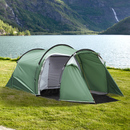 Bild 2 von Outsunny Campingzelt mit Heringen für 3-4 Personen 190T, Dunkelgrün 426 x 206 x 154 cm