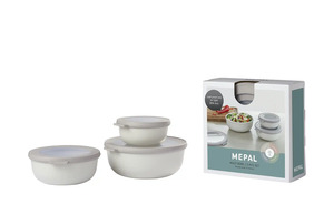Mepal Multischüssel-Set, 3-teilig / 0,35l, 0,75l, 1,25l  Cirqula weiß Maße (cm): B: 19,2 H: 8 Küchenzubehör