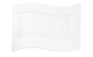 KHG Servierplatte weiß Porzellan Maße (cm): B: 25 H: 3,5 Geschirr & Besteck
