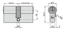 Bild 2 von BASI - Profil-Doppelzylinder - V50 30/40 mm - Gleichschließend Nr. 11
