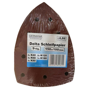 Germania Schleifpapier-Set Delta 9-teilig von K40-180