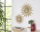 Bild 1 von Leonique Wanddekoobjekt »Sonne, gold« (2er-Set), Wanddeko, aus Metall, mit Spiegel, dekorativ im Wohnzimmer & Schlafzimmer