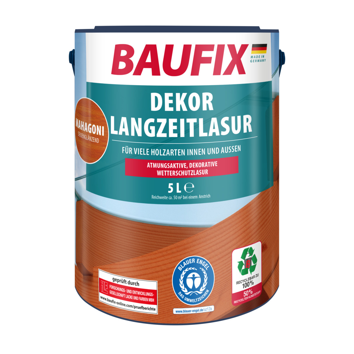 Bild 1 von Baufix Dekor-Langzeitlasur, Mahagoni