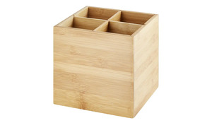 KHG Utensilien-Box holzfarben Bambus Maße (cm): B: 16 H: 16 Küchenzubehör