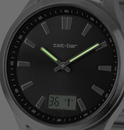 Bild 3 von Zeit-Bar Funk-Armbanduhr mit Datums- und Sekundenanzeige, Edelstahl-Uhrband