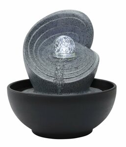Dehner Zimmerbrunnen »Olua mit LED kaltweiß, 23 x 26 x 23 cm, Polyresin«, 23 cm Breite