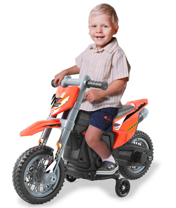 JAMARA-460679-Ride-on Motorrad Power Bike orange 6V
