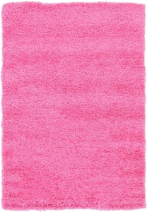 MyFlair Teppich "Shaggy Shag" Rechteckig Pink CA10556
