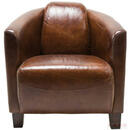 Bild 1 von Kare-Design SESSEL Echtleder Braun , Cigar Lounge Brown , Leder , Vintage , 70x72x83 cm , 001838051601