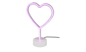 LED Tischleuchte "Heart" ¦ rosa/pink ¦ Maße (cm): B: 20 H: 30 Lampen & Leuchten > Innenleuchten > Tischlampen - Sconto
