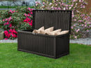 Bild 1 von Solax Sunshine Garten- und Allzwecktruhe, ca. 120 x 52 x 54 cm - Braun/Anthrazit